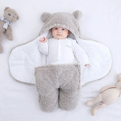 Soft Belro baby swaddle blanket with pastel colors, cozy and lightweight, perfect for gentle swaddling and comfort.
