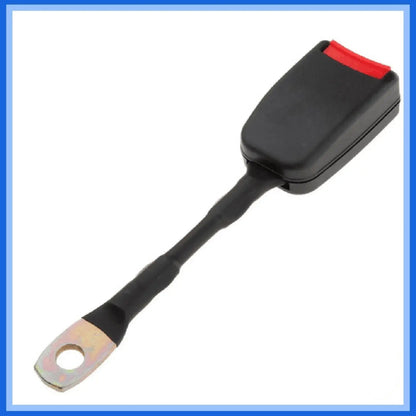 Belro universal car seat belt extender clip designed for safety, suitable for men, shown attached to a vehicle seat belt.