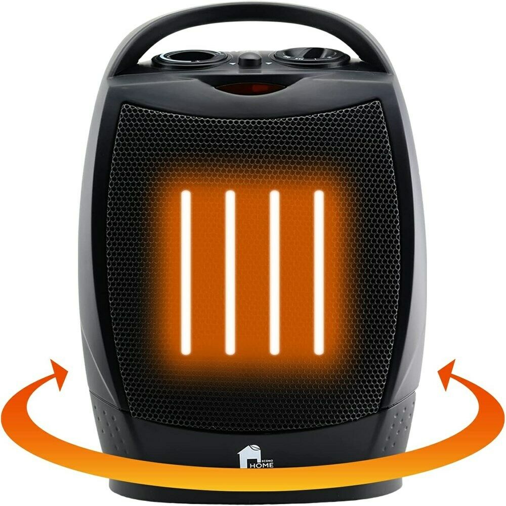 Belro portable electric space heater with oscillating fan, thermostat, and quiet operation for home heating.