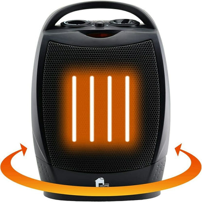 Belro portable electric space heater with oscillating fan, thermostat, and quiet operation for home heating.