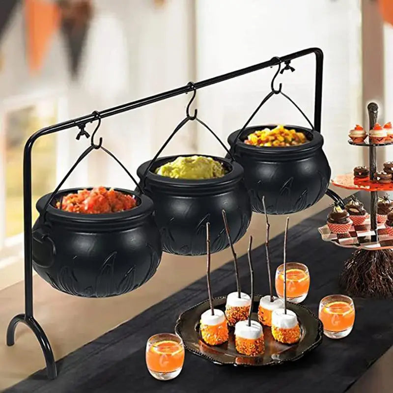 Belro witch cauldron candy bowl Halloween costume decoration set with spooky cauldron design and festive Halloween theme.