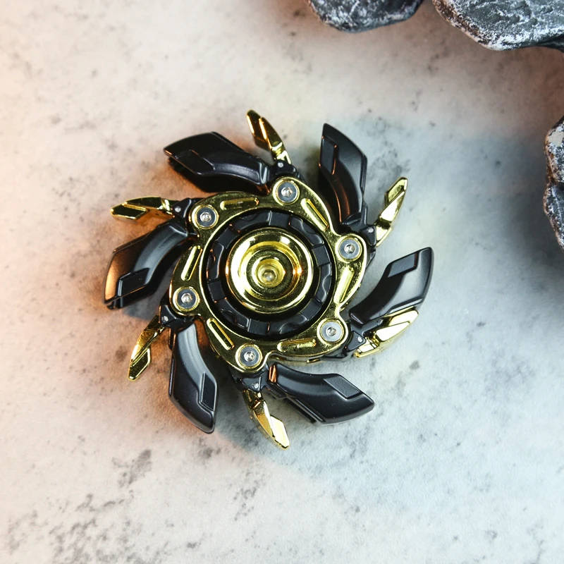 Belro metal fidget spinner toy with three spinning arms and smooth metallic finish, perfect for stress relief and focus.