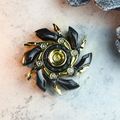 Belro metal fidget spinner toy with three spinning arms and smooth metallic finish, perfect for stress relief and focus.