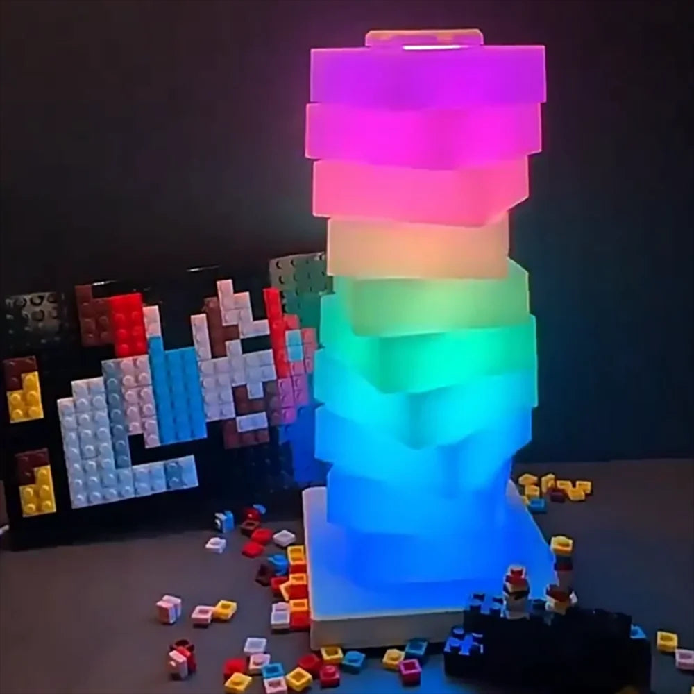 Belro RGB LED bedside lamp with touch control, colorful night light for bedroom illumination and ambient lighting.