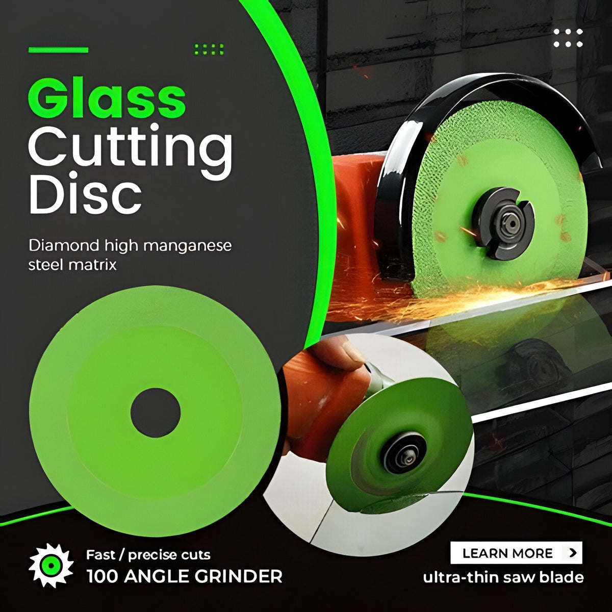 Belro glass cutting diamond disc for tools and hardware, featuring a durable circular blade for precise glass cutting.