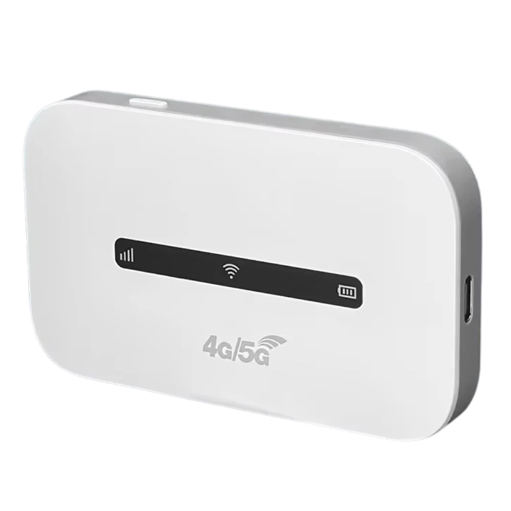 Belro Ultimate Portable Wi-Fi device with sleek black design, compact electronics for on-the-go internet connectivity.