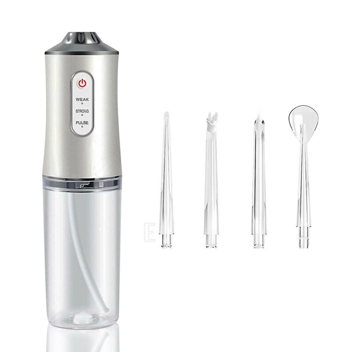 Belro portable dental water flosser showing water jet tip and compact design for effective oral care.