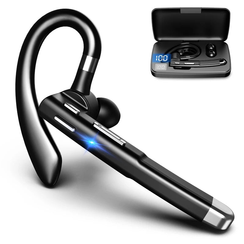 NordisHome Trucker Dual Mic Wireless Bluetooth 5.1 Noise-Cancelling Earpiece with comfortable design and superior sound quality