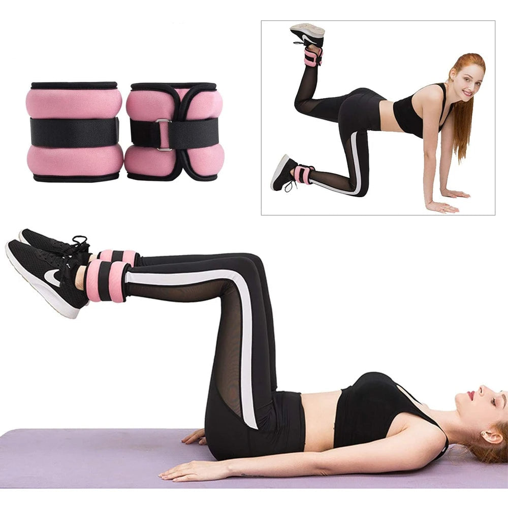 Belro adjustable ankle and wrist weights for men, with secure straps and padded comfort, suitable for fitness and exercise routines.
