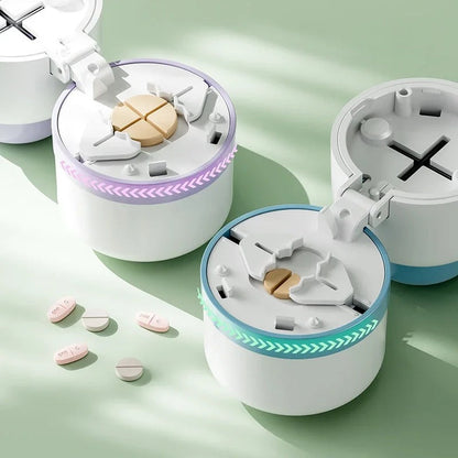 Belro Pills Cutter and Splitter for health and beauty, showing a close-up of the compact, easy-to-use medication splitter.