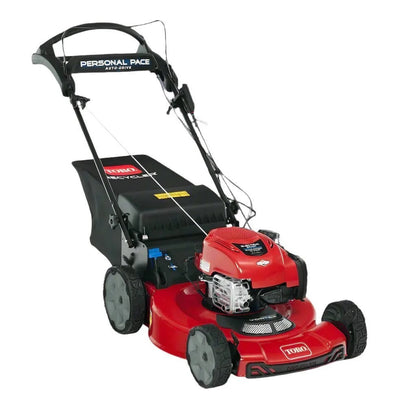 Casavibeo Toro 22-inch Recycler SmartStow electric lawn mower with cutting deck and grass collection system.