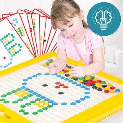 Large Belro magnetic drawing pad for kids with Montessori magnetic dots board, ideal for creative drawing and learning activities.