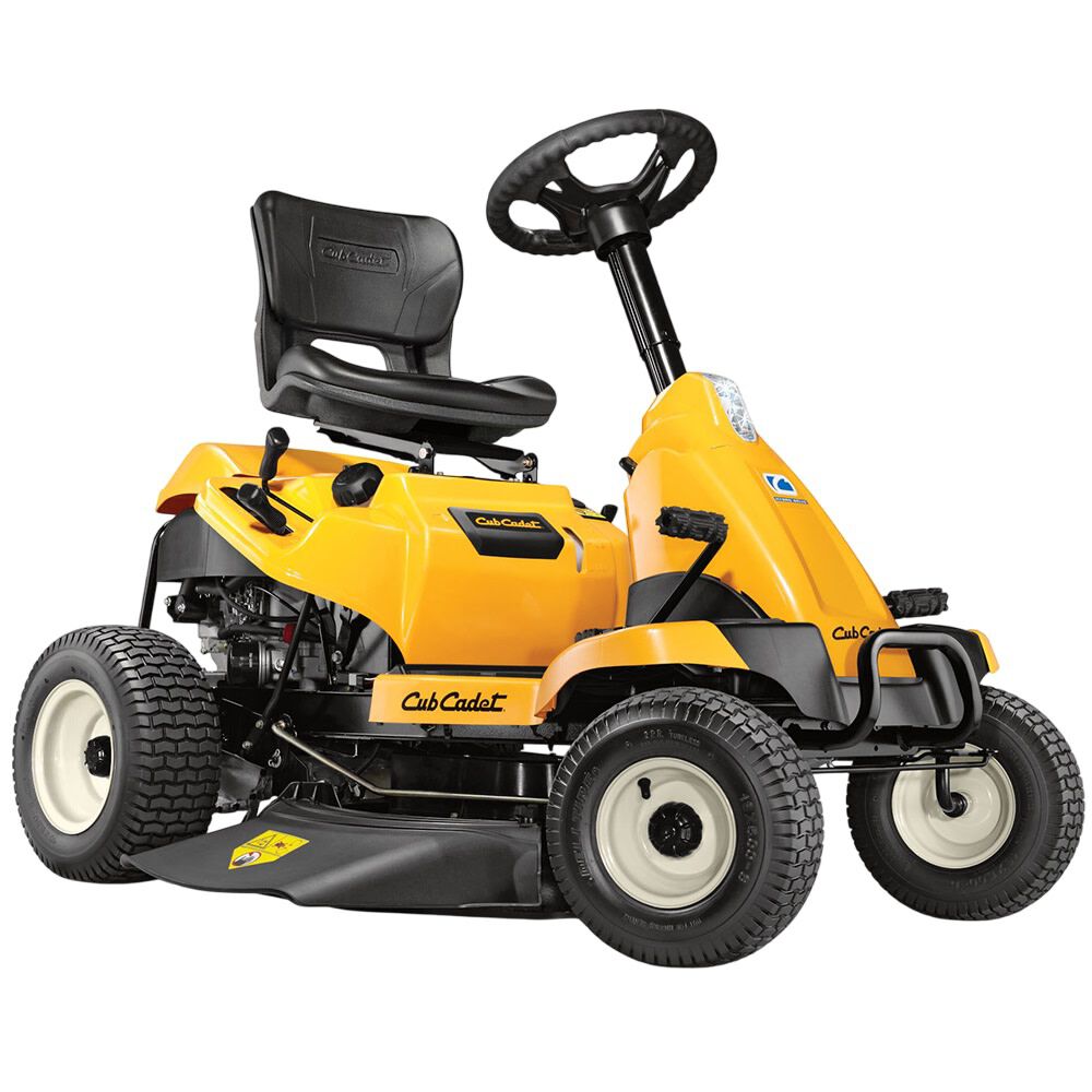Cub Cadet CC30H 30-inch riding lawn mower with 10.5 HP Briggs & Stratton engine and hydrostatic rear-engine drive.