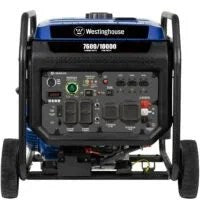 Casavibeo Westinghouse 10,000-Watt portable inverter generator with dual outlets and digital display for efficient power.
