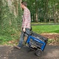 Casavibeo Westinghouse 6600W portable backup generator with transfer switch, 30A RV and outlet connections, sturdy and reliable.