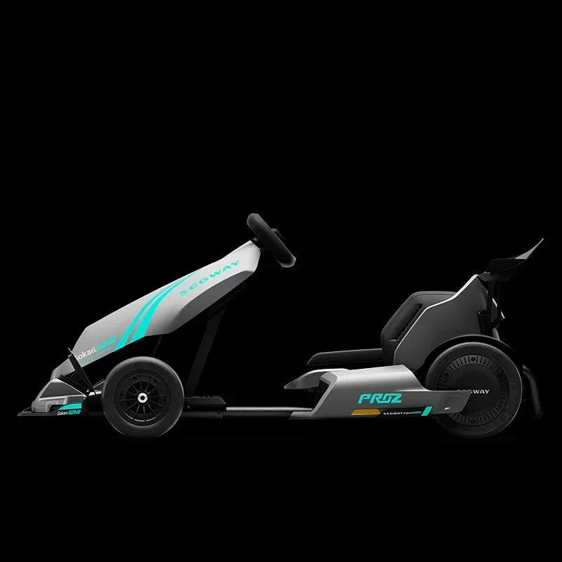 Casavibeo Segway GoKarts Pro 2 in black with sleek design, featuring handlebars and tires, ready for outdoor fun.