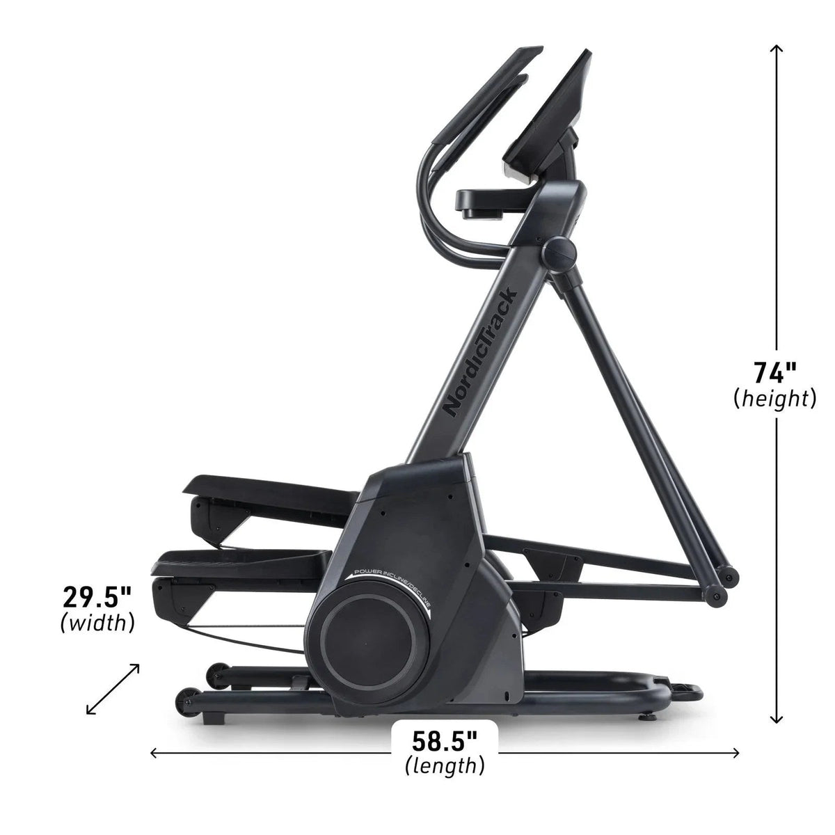 Casavibeo NordicTrack X16 elliptical trainer showing digital display, handlebars, and sturdy frame for effective cardio workouts.