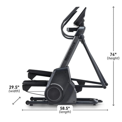 Casavibeo NordicTrack X16 elliptical trainer showing digital display, handlebars, and sturdy frame for effective cardio workouts.