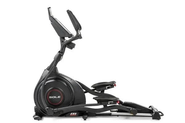 Casavibeo Sole E95 elliptical trainer with digital display, sturdy frame, and adjustable resistance for indoor cardio workouts.