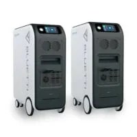Casavibeo BLUETTI EP500Pro solar power station with 5100Wh capacity, 6000W output, and 2400W solar input in a sleek design.