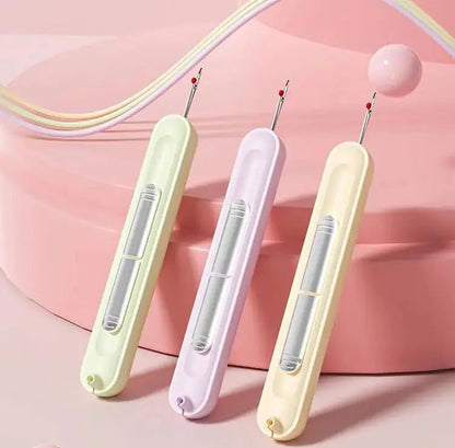 Mivoza 2-in-1 needle threader and seam ripper compact sewing tool with bonus pack for crafts and sewing projects.
