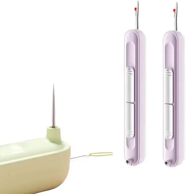 Mivoza 2-in-1 needle threader and seam ripper, compact sewing tool with free bonus pack, ideal for sewing and craft projects.