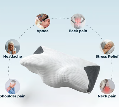 Belro cervical pillow for neck pain relief, ergonomic sleep accessory designed to support and soothe neck discomfort.