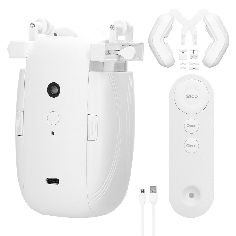 Belro automatic robot curtain opener with remote control, electronic device for effortless curtain operation