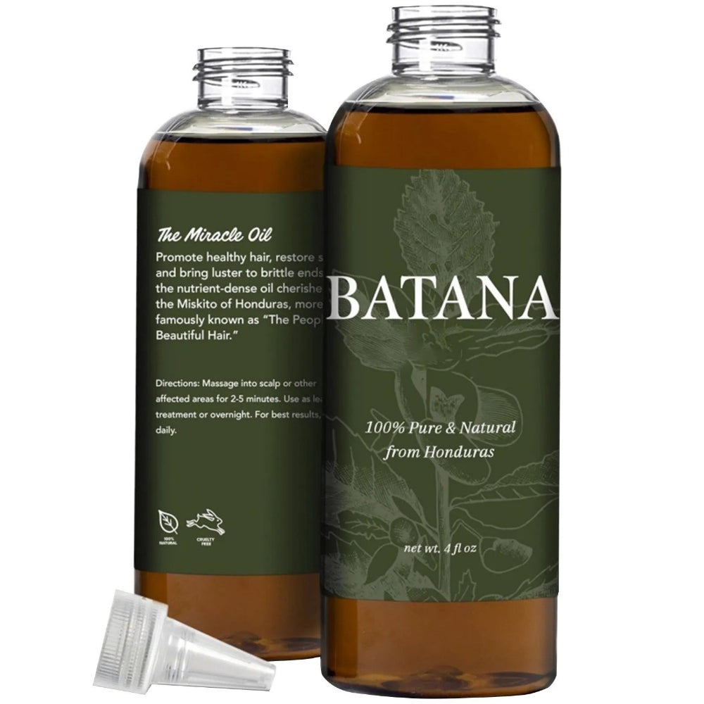 Belro Batana Hair Growth Oil and scalp moisturizer concentrate in a clear bottle with a dropper for healthy hair care.