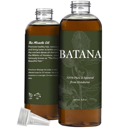Belro Batana Hair Growth Oil and scalp moisturizer concentrate in a clear bottle with a dropper for healthy hair care.