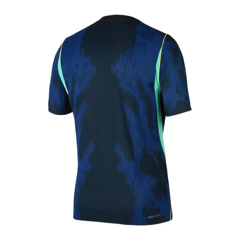 Brazil 2026 away soccer jersey for men by Zendra Light, featuring team colors and design details.
