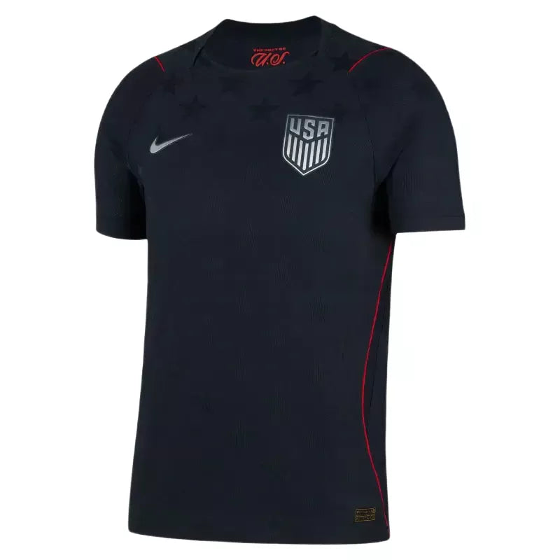 Zendra Light 2026 USA Away Jersey, front view, sports jersey with patriotic design and team logo for outdoor sports.