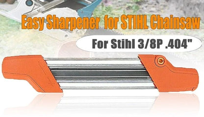 Casavibeo chainsaw sharpening file kit with 13/64" round files and flat file for 3/8" and .404" chainsaw chains.