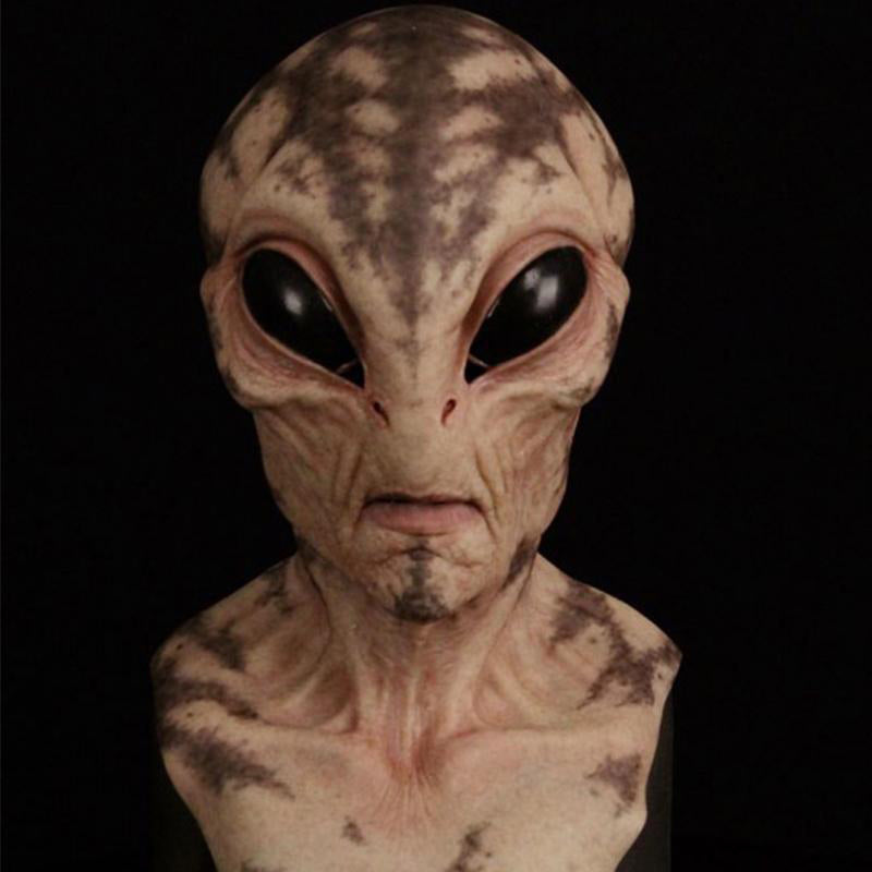 Realistic full face latex Halloween mask from BowLift featuring lifelike facial details for cosplay and costume wear.