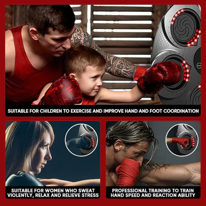 Wall mounted Belro music boxing machine for men, a stylish fitness device designed for healthy exercise and active lifestyle.