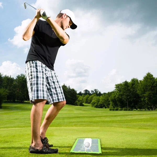 Belro golf training mat for swing detection, outdoor home and garden equipment, with a textured surface for golf practice.