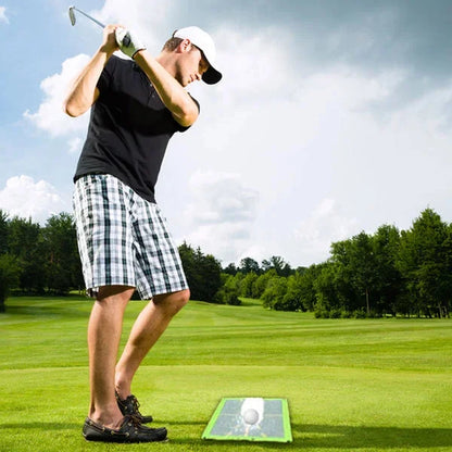 Belro golf training mat for swing detection, outdoor home and garden equipment, with a textured surface for golf practice.
