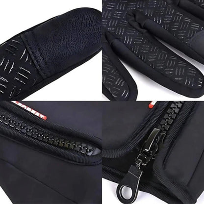 BowLift waterproof gloves with non-slip grip and touchscreen compatibility, showing warm, insulated design for cold weather.