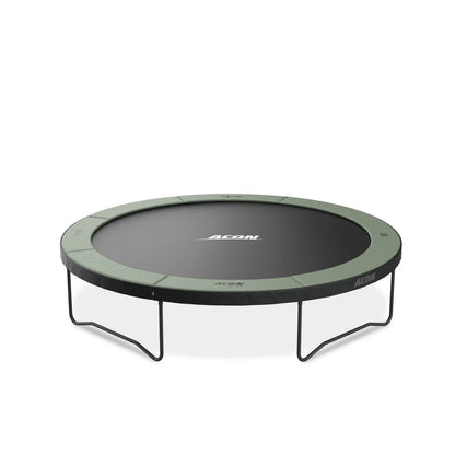 Casavibeo ACON Air 14ft round trampoline with safety net and sturdy frame, ideal for outdoor fun and exercise.