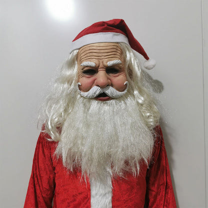 Realistic full face latex Halloween mask from BowLift, featuring detailed facial features for cosplay and costume wear.