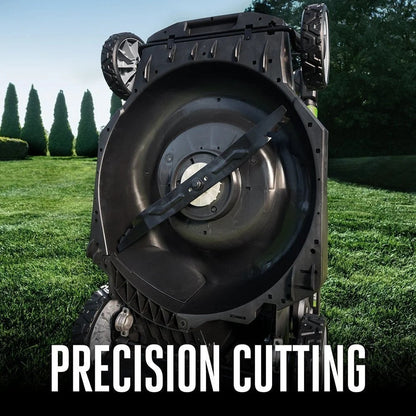Casavibeo EGO POWER+ LM2125SP 21-inch self-propelled lawn mower with touch drive system, featuring a grass collection bag and adjustable height.