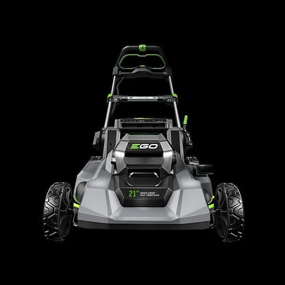 Casavibeo EGO POWER+ 21-inch self-propelled touch drive lawn mower with adjustable handle and grass collection bag.