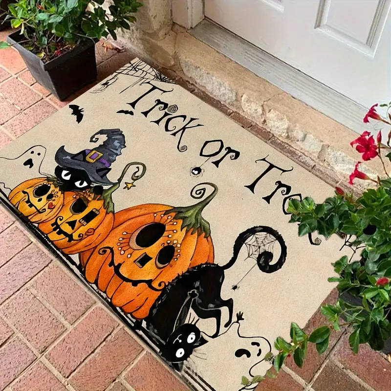 Belro Halloween doormat with spooky pumpkin and ghost design, perfect for seasonal home and garden decor.