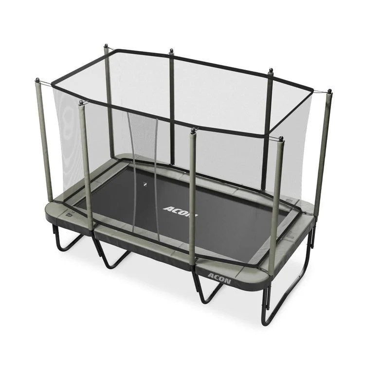 Casavibeo Acon 13 HD rectangular trampoline with safety net and ladder for outdoor fun and exercise.