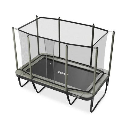 Casavibeo Acon 13 HD rectangular trampoline with safety net and ladder for outdoor fun and exercise.