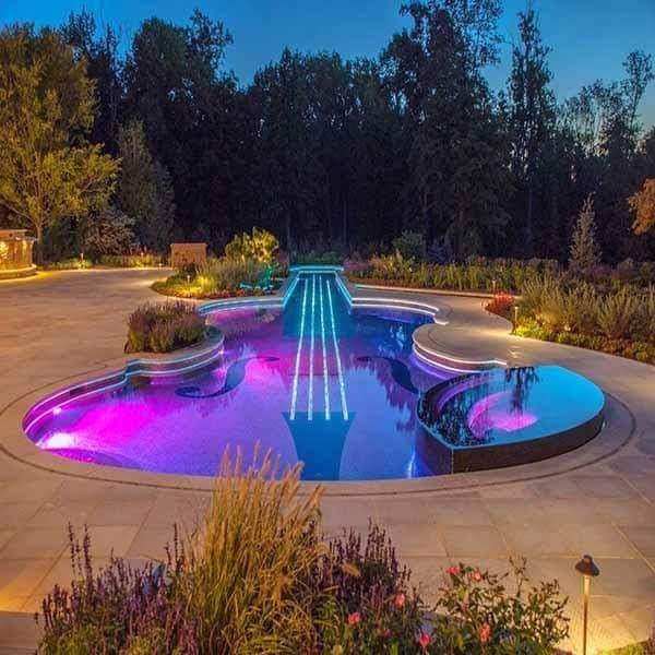 Belro submersible LED pool lights, 10 lamps, outdoor home and garden decor, waterproof lighting for pools and water features