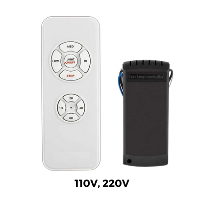 Belro universal fan remote control for electronics, featuring buttons and sleek design for easy fan operation.