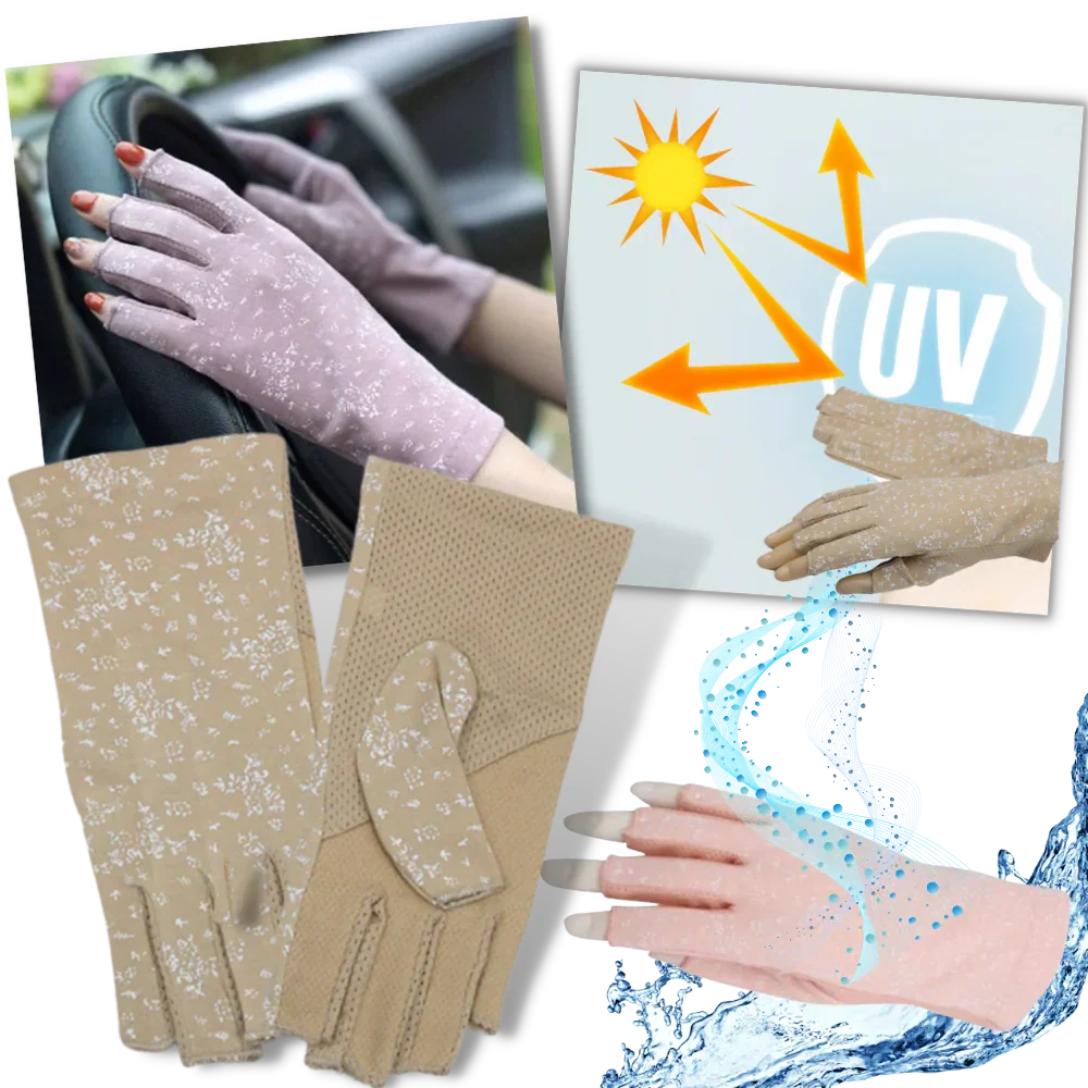 Belro UV-protective cotton gloves, stylish accessories with a comfortable fit, suitable for sun protection and everyday wear.
