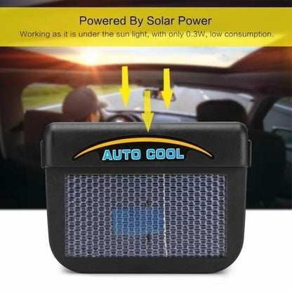 Belro solar powered car vent window fan installed on a vehicle, providing outdoor ventilation with eco-friendly solar energy.