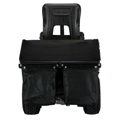 Mini rider bagger motorcycle in black with chrome accents, 30-inch Casavibeo Mini Rider Bagger on a plain background.